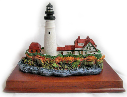 mini lighthouse figurines