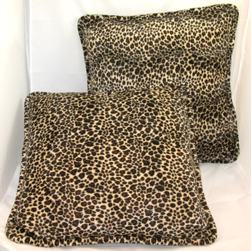 19" Lot2 African Safari Animal Print Leopard Pillows